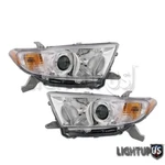 11-13 Toyota Highlander Us Built Left Right Sides Pair Headlights Headlamps. Fixed Price $224.23.