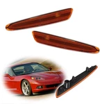 Front Amber Lens Side Marker Parking Lights Pair For Chevy Corvette C6 2005-2013. Fixed Price $19.99.
