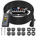 7 Way Trailer Wiring Harness Kit 8 Ft With Pin Plug & Junction Box. Fixed Price $45.59.
