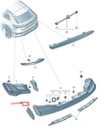 New Audi E-tron Ge Rear Left Tail Light Trim 4KE945255A Original. Fixed Price $28.27.