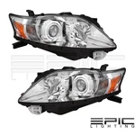 Pair Sides Chrome Halogen Headlight Lh Fit 10-12 Lexus RX350 Type. Fixed Price $320.94.