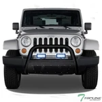 Topline For 2007-2009 Wrangler Jk Matte Blk Studded Mesh Bull GUARD+36W Led Bars. Fixed Price $219.00.