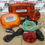 Set 3- Magnetic Mounted Rooftop Amber Strobe Lights (different Brands) Used. Fixed Price $59.50.
