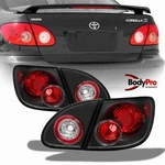 For 2003-2008 Toyota Corolla Tail Lights Brake Lamps Black Jdm Style Left+right. Fixed Price $198.75.