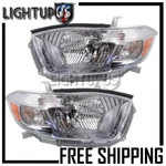 2010 Toyota Highlander Sport Us Built Left Right Pair Headlights Headlamps. Fixed Price $228.75.