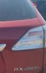 10 11 12 Lexus RX450 Rh Passenger Inner Tail Brake Light Lamp Oem Lkq. Fixed Price $135.68.