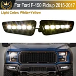2015-17 Ford F-150 Front Bumper Turn Signal Drl Fog Light Lamps Raptor Style. Fixed Price $60.78.