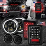 For Jeep Wrangler Jk 07-18 Combo 7" Halo Led Headlights Turn Signals Tail. Fixed Price $103.51.