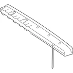 New Genuine Mercedes-benz High Mount Lamp 22182000569051 Oem. Fixed Price $255.00.