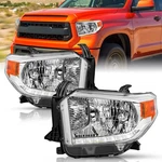 Headlights For 2014-2021 Toyota Tundra Led Drl Chrome Headlamp Pair Left+right. Fixed Price $108.99.