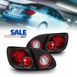 For 2003-2008 Toyota Corolla Tail Lights Brake Lamps Black Jdm Style Left+right. Fixed Price $219.94.