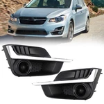 Textured Black Bumper Fog Light Frame Cover Bezel For Subaru Impreza 2015-2016. Fixed Price $48.22.