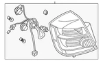Genuine Nissan Tail Light Assembly 26555-ET80C. Fixed Price $114.60.