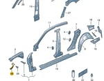 Volkswagen Arteon 3H7 Front Left Headlight Bracket Mount 3G8804593. Fixed Price $49.36.