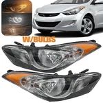 Pair Headlights Fit 2011 2012 2013 Hyundai Elantra Halogen Headlamps W/bulbs. Fixed Price $84.99.
