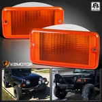 Fits 1997-2006 Jeep Wrangler Tj Amber Front Turn Signal Lights Parking Lamp Pair. Fixed Price $14.38.