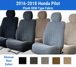 Plush Velour Seat Covers For 2016-2018 Honda Pilot. Fixed Price $205.00.