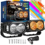 Mictuning 4 Inch 56W Led Work Light Bar Flood Pods Off Road Truck Fog Lamps. Fixed Price $109.53.