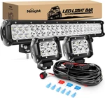 Nilight - ZH002 20INCH 126W Spot Flood Combo Off Road Led Bar 2PCS 18W 4IN. Fixed Price $106.66.
