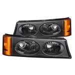 Anzo 511036 Parking Signal Lights Black Amber For 03-06 Silverado / Avalanche. Fixed Price $75.99.
