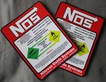 2X Nos Nitrous Oxide Racing Label Decals Stickers Free Shipping. Fixed Price $8.79.