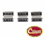 Crown Fits Jeep Dash Indicator Lamps CJ5 CJ7 CJ8 Lights 1976-1986. Fixed Price $38.90.