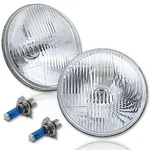 7" Halogen Semi Sealed Beam Stock Headlight Lamp Bulbs H4 100/90W Pair. Fixed Price $85.45.
