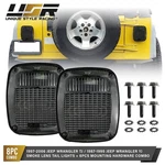 Smoke Lens Tail Light W/ Oe Bolts/washers Set (l+r) For 97-06 Jeep Wrangler Tj. Fixed Price $109.95.