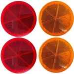 3" Inch Round Reflector Bike,trailer, Truck, Boat, Mailbox Qty 4 (2 RED/2 Amber). Fixed Price $12.50.