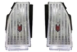 1983 - 1986 Monte Carlo Clear Tail Lights Lens Assembly With Metal Emblem Set. Fixed Price $389.95.