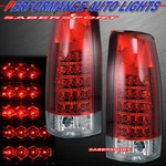 Pair Red Clear Led Taillights For 1988-1999 Gmc Chevy C/k Truck Pickup Suv. Fixed Price $122.99.