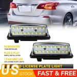 Full Led White License Plate Light Housing Set For Nissan Altima/sentra/maxima. Fixed Price $13.29.