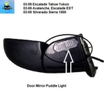 88980307 04 05 06 Tahoe Sierra Right Left Mirror Puddle Ground Light Gi. Fixed Price $49.00.