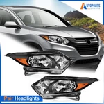 Pair/set Black Amber Headlights Assembly For Honda Hr-v Hrv 1.8L 2016 2017 2018. Fixed Price $159.99.