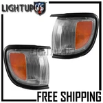 Left Right Pair Black Corner Turn Signal Lights For 1996-99 Nissan Pathfinder. Fixed Price $86.65.