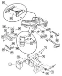 Genuine Mopar 2001-2002 Dodge Ram 1500 License Lamp Wiring Harnesses 4362133AC. Fixed Price $44.99.