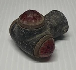 Vtg Griffin Three Motorcycle Taillight Early Make Black W/ Red Lenses. Fixed Price $119.99.