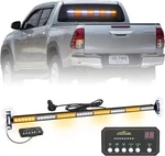 Xridonsen 35 Inch Traffic Advisor Bar 48 Led Strobe Lights White/amber. Fixed Price $81.08.