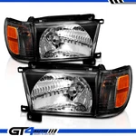 For 1996-1998 Toyota 4RUNNER Black Replacement Headlight + Bulb Corner Set. Fixed Price $145.99.