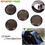 4X Smoke Bullet Turn Signal Light Lens Cover Cap For Harley Sportster Softail Fx. Fixed Price $10.99.
