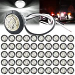 3/4" 12V Marker Lights Led Truck Trailer Round Side Bullet Amber Red Lamps. Fixed Price $33.99.