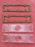 1961 Chevrolet Impala Biscayne New Clear Park Light Lamp Turn Signal Lens Pair. Fixed Price $35.00.