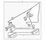 Genuine Mazda License Plate Light Assembly BBM4-51-270D. Fixed Price $98.44.