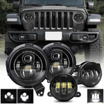 Combo Kit Led Headlights 4 Fog 2018-23 For Jeep Wrangler Jl Gladiator Jt. Fixed Price $113.01.