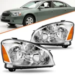 For 2005 2006 Nissan Altima Sedan 4-DOOR Halogen Chrome Headlights Assembly Set. Fixed Price $76.99.