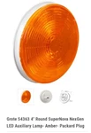 Grote 54363 Stop/tail/trn Lamp,led,dia 4-5/16 In, Amber Includes Dongle. Fixed Price $18.99.