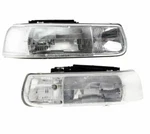 Left & Right Halogen Headlight Set For 2001 2002 Chevrolet Silverado 2500 Hd. Fixed Price $59.00.