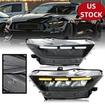 Pair Full Led Headlights Ford Mustang Gt 2015 2016 2017 Front Lamp Projector. Fixed Price $459.00.
