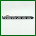 Tecniq 15-1/2" Long Surface Mount Stop Turn Tail Light 11 Leds Red Clear Lens. Fixed Price $16.25.