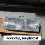 1989-1990 Deville Right Headlight Rock Chip On Glass, Small Hole See Photos! Oem. Fixed Price $79.99.